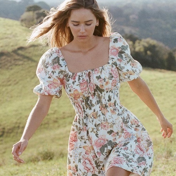 Faithfull the brand mini linen dress - Picture 1 of 3